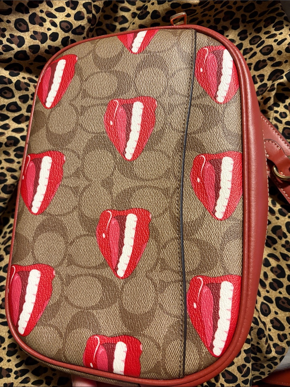 Coach X Tom Wesselmann Lips Crossbody Bag NWOT - Picture 10 of 12